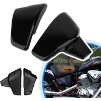 Motorcycle Battery Side Covers Left Right Black Fairing Guard For Honda VLX600 VT600 C CD Shadow Steed VT400 1999-2008 2007