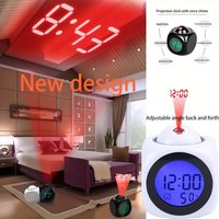 Portable LCD Digital Projection Alarm Clock With USB Cable Screen Display For Living Room Bedroom Home Decoration Timer