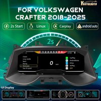 12,3'' LCD Digitales Armaturenbrett für VW Crafter 2018-2025 Instrumententafel Cockpit Tachometer mit Navigation