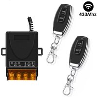 DC 12V 24V 48V 72V RF 433Mhz Wireless Remote Control Switch 30A High Current Relay Receiver for Pumps Lights Lamps