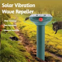 Solar Powered Waterproof Rat Repeller Ultrasonic Pest Control Animal Deterrent for Outdoor Garden Yard Pest Repeller