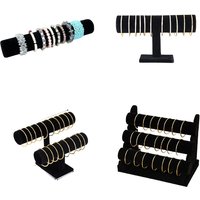 Black Velvet Bracelet Rack Jewelry Display Rack Watch Bracelet Display Rack Jewelry Packaging Rack Bracelet