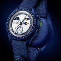 Montre chronographe à quartz Snoopy, style anime, cadran lumineux, bracelet en nylon, montre de sport pour homme, cadeaux de fête et de vacances, motif dessin animé.