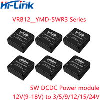 HiLink 9-18Vdc to 5W 3.3V/5V/9V/12V/15V/24V VRB1205YMD-5WR3 VRB1212YMD-5WR3 DC DC Power Supply Module