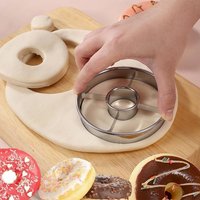 Stainless Steel Donut Mold Doughnut Cutter Maker Cookies Biscuits Cake Decorating Tools Kitchen Home Baking Supplies