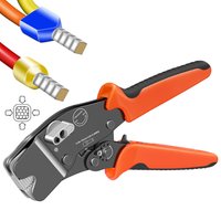 SJ-305C Wire Ferrule Crimping Tool Tubular Terminals 0.08-16mm²/30-5AWG Crimper Pliers Adjust Knob To Control Electrical Clamp