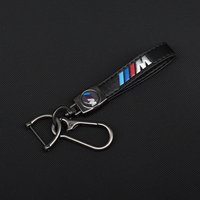 Leather Car Key Chain M Emblem Key Fobs Key Ring For Bmw Mini Cooper R50 R53 G30 G32 3 4 5 7 M3 M4 M5 X1 X3 X5 X6 X4 E61 E60 E3