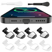 Charging Port Anti-Dust Plugs Anti-Lost Cover for iPhone Xiaomi Huawei USB Type-C Devices Protector Cap