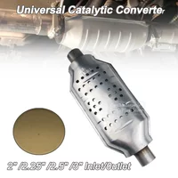 400Cell High Flow Ceramic-Core Catalytic Converter 2" /2.25"/2.5"/3" High Performance Sport Stainless Steel Weld-on Inlet/Outlet
