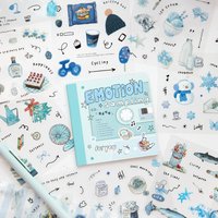 20Pcs Daily Food & Life PET Stickers, Cute Dessert & Plant Scrapbooking Decals