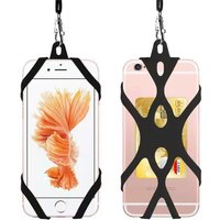 Phone Lanyards for Around the Neck, 2 in 1 Phone Strap with Silicone Phone Holder and Patch For iPhone and Most Cell Phones