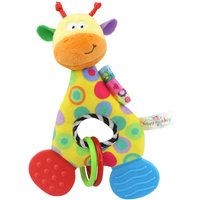 Baby Soft Rattles Animal Giraffe Stuffed Doll Teether Doll Cute Kids Infant Baby Teething Toys For Newborn Sensory Plush Toys