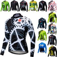 Weimostar Gear Cycling Jersey Long Sleeve Men Autumn Mountain Bike Wear Pro Team Cycling Shirt Breathable Bicycle Clothing Tops