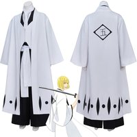Men Hirako Shinji Cosplay Costume Kimono Outfit Anime Shinigami Captain Shinji Hirako Fancy Uniform For Adult Men Halloween Suit