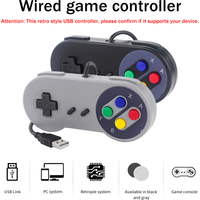 1-2 pcs SNES USB Controller Retro Gamepad for PC Mac Raspberry Pi 3/4/5 Windows Retropie Emulation Console Wired Joystick