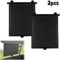 Telescopic Type Car Window Sunshade UV Protection Side Shield Glass Suction Cup Type Universal Heat Insulation Window Shade