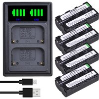 Batmax NP-F550 NP-F570 Battery+LED Dual Charger for Sony 6K Pro CCD-SC55 CCD-TRV81 MVC-FD81 for NP-F330 NP-F530 NP-F570