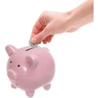 Ceramic Piggy Bank, Ideal for Boys and Girls, Kids Money and Coin Bank, Perfect Baby Boy Nursery Decor, Great Gift