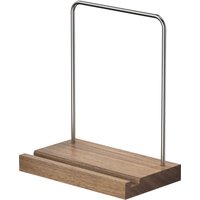 Now Playing Vinyl Record Stand, Walnut Vinyl Display Holder for Albums & LP Storage, Fits All Record Sizes