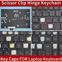 Replacement Keycaps Scissor Clip Hinge For Acer Predator Helios 300 G3-571 G3-572 PH315-51 PH317-51 PH317-52 Keyboard Keychain