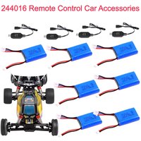 244016 1:24 Drift Remote Control Car Battery 7.4V 350mAh Battery For 244016 RC Car Battery USB Charging Line Spare Parts