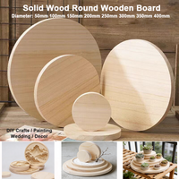 Solid Wood Slices Round Circles Blank Wooden Discs 5-40cm Thickness 10-25mm for DIY Art Craft Painting Party Christmas Ornaments