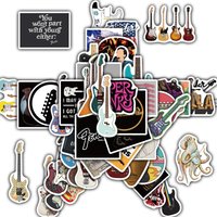 50PCS Guitar Sticker Snowboard Scrapbook DIY Laptop Graffiti Luggage Refrigerator Phone Creative Coffee Aesthetic Sticker