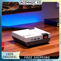 ACEMAGIC X5 Retro Mini PC AMD Ryzen AI 9 HX370 32GB+1TB Desktop Computer WiFi 7+BT5.4 Zen 5 5.1GHz 80TOPS 65W For Gaming Office