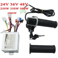 Rower elektryczny akcesoria do skuterów rowerowych silnik szczotkowany kontroler i uchwyt przepustnicy 24V 36V 48V 250W 350W 500W 1000W