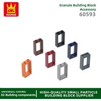 Wange 78Pcs/Lot 60593 1X2X3 Window frame Building Blocks MOC House Accessories Compatible with Bricks DIY Children Toys Gift Box