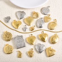 1Pc No Fade High Quality Openable Photo Box Shell Heart Oval Memory Collect Locket Stainless Steel Frame Promise Love Keepsake