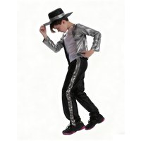 Carnival Boys Kids Dancer Star Costumes Cosplay Pop Rockstar Singer Performance Halloween Fancy Party Dress Up