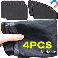 1-4PCS Magnetic Car Sunshade Anti-UV Front/Rear Side Window Sunshades Heat Insulation Foldable Curtain Auto Exterior Accessories
