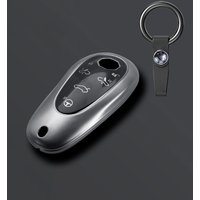 Suitable for MG car key bag, Cyberster car key set, all inclusive, metal gray, high-end feeling TPU