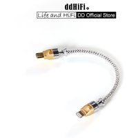 DD ddHiFi MFi07S Nyx Series Silver Shielded Light-ning HiFi OTG Cable with Supercharged High Current OTG Plug v.2.0 (10cm/ 50cm)