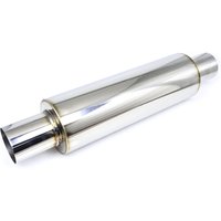 Universal Resonator Car Exhaust Systems Muffler Middle Pipe High Quality Stainless Steel Size O.D 2/2.5/2.75/3inch 21in Length