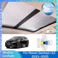 For Nissan Qashqai J12 2021~2025 2022 2023 Skylight Car Sunshade Side Window Windshield Sun Shade Protector Parasol Accessories