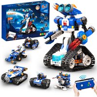APITOR Bausteine MIT APP-Steuerung Scratch Programmierbares Monster-Roboter-Auto Bausteine STEM Elektrisches DIY-Coding-Spielzeug Geburtstagsgeschenk für Kinder
