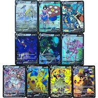 Diy 10Pcs/set Pokemon Ptcg Trainer Iono Lillie Marnie Gengar Rayquaza Flash Card Classic Self Made Game Anime Collection Cards
