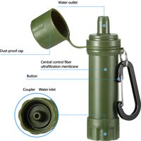 Hot Sale Outdoor Drinking Water Filtration Purifier Emergency Life Portable Survival Straw Water Filter Travel Camping Supplies