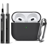 AirPods 3 Case Cover with Cleaner Kit,Soft Silicone Protective Case for Apple AirPod Pro 2nd/1st Generation Case for Women Men