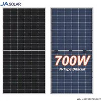 High Efficiency JA Solar Panels 690w 700w 705w 710w Dual Glass Bifacial Photovoltaic Panels for Power Generator