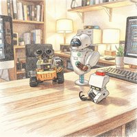 2026 new popular cartoon robot cute stitching brick handmade collection model creative holiday birthday gift