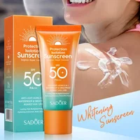 6-in-1 Waterproof Sunscreen Cream 50g - SPF50+ PA+++ UV Protection, Brightening & Repair, Lightweight Finish for All Skin.