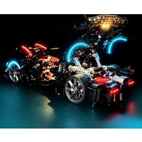 BRIXSPARK LED-Beleuchtungsset für Lego 42232, DIY-Licht für Koenigsegg Sadair's Spear Megacar Bausteine, Modellbausteine nicht enthalten