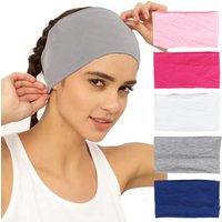 Wide Headbands For Women Stretch Headwraps Boho Head Bands Men Women's Hair Band Turban Workout Hairband Accessories