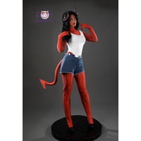 Malevola Game Dispatch Cosplay Costume Women's fantasy jumpsuit vest shorts Halloween carnival new casual Malevola uniform