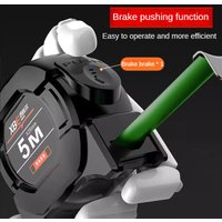 Self Locking Steel Tape Measure Black Fluorescent Tape 5M High Precision Thickened Wear-Resistant Fall-Resistant Measuring Tape