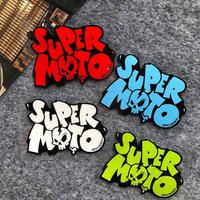 Waterproof Vinyl Sticker 1PC, Super Moto Graffiti Graphic Decal Various Colors for Car Motorcycle Helmet Laptop