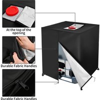 Housse de protection noire pour réservoir d'eau IBC 1000 litres, imperméable, anti-poussière, protection solaire, pour jardin, cour, conteneur de pluie